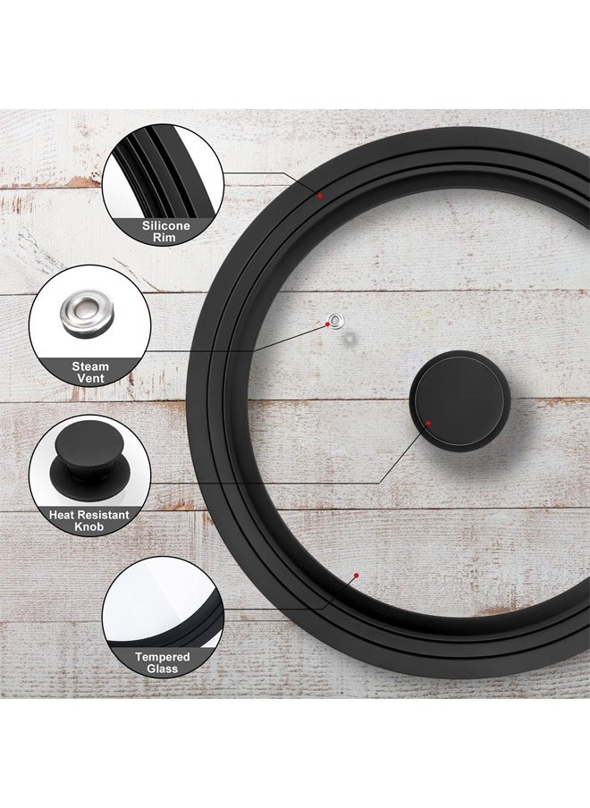 Top Chef - Glass lid, silicone pots of multiple sizes, steaming sessions for pots 16 | 18| 20 | 22 | 24 | 26 cm - Image 1