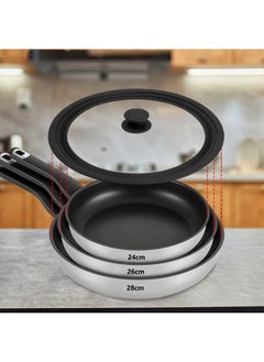 Top Chef Glass lid, silicone pots of multiple sizes, steaming sessions for pots 16 | 18| 20 | 22 | 24 | 26 cm  - Image 4