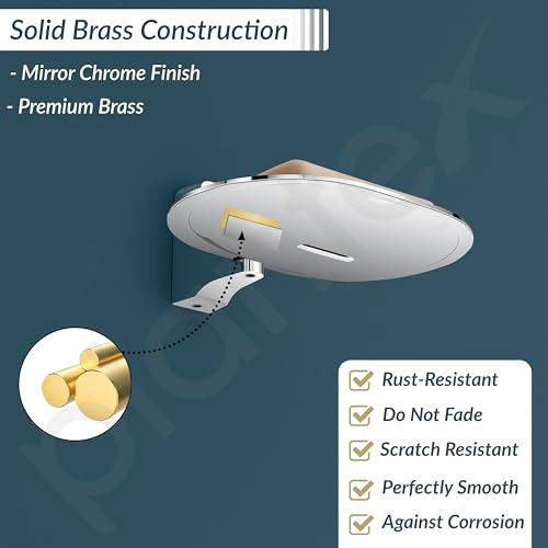 Plantex Rich Brass Unique Soap Holder for Bathroom/Wall Mounted Soap Holder/Soap Stand/Bathroom Accessories - (Chrome) - Image 2