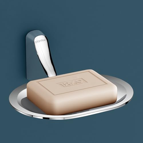 Plantex Rich Brass Unique Soap Holder for Bathroom/Wall Mounted Soap Holder/Soap Stand/Bathroom Accessories - (Chrome) - Image 1