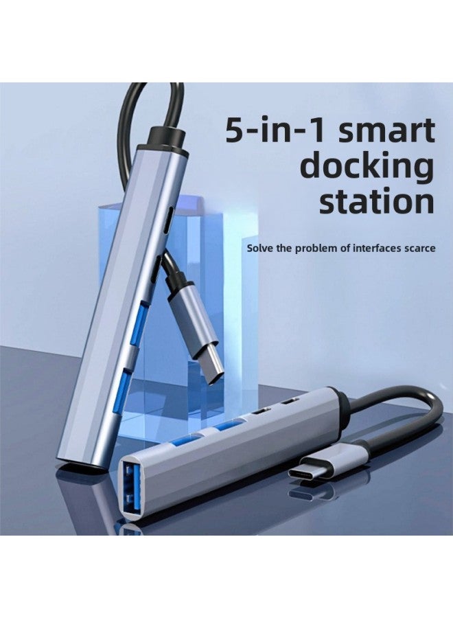 Type-c Seven-port Eight-in-one Usb3.0 Mobile Phone Laptop Cable Splitter Multi-function Hub-Number Of Interfaces:Two In Eight (USB * 4 SD/TF 3.5 PD)  - Image 3