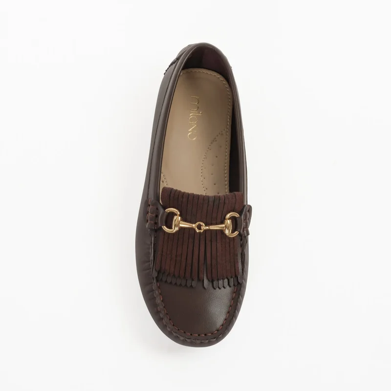 Milano DARK BROWN NAJWA Flat Shoes & Slip-ons for Women | Best Price UAE