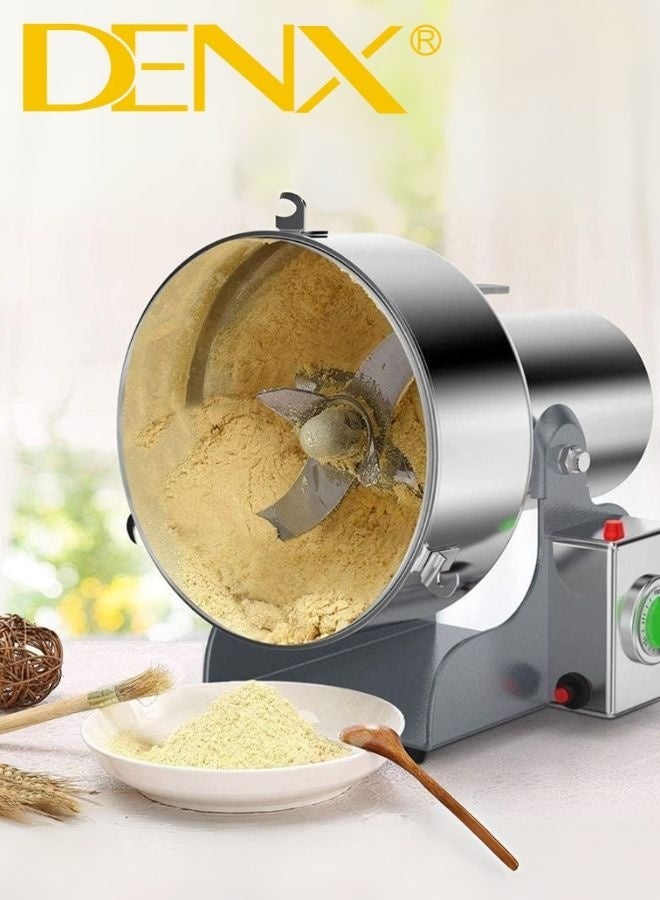 Denx 800g Spice Grinder, 430 Stainless Steel Powder Grinder, Ultra-Fine Grinding Technology, Can Grind Coffee Beans and Grains, Suitable for Home/Restaurant/Hotel - Image 1