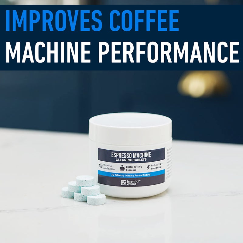 Essential Values Espresso Machine Cleaning Tablets (30 Tablets), Compatible with Breville Barista Express, Gaggia, Delonghi, Jura, Philips - Universal Descaler for Espresso Machines - Image 5