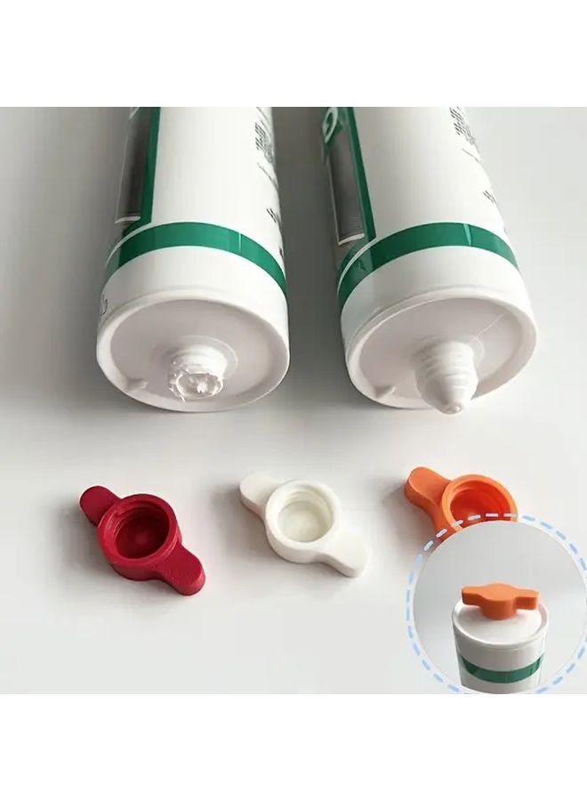 Orange Glue Tube Cap Silicone Plastic Conical Design Prevents Quick Drying Sealing Tool - Image 2