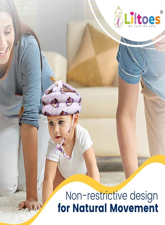 LILTOES Baby Head Protector for Safety of Kids 6M to 3 Years- Baby Safety Helmet with Proper Air Ventilation & Corner Guard Protection (Daisy Posey) - Image 3