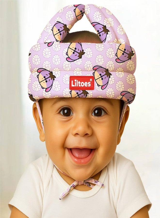 LILTOES Baby Head Protector for Safety of Kids 6M to 3 Years- Baby Safety Helmet with Proper Air Ventilation & Corner Guard Protection (Daisy Posey) - Image 1