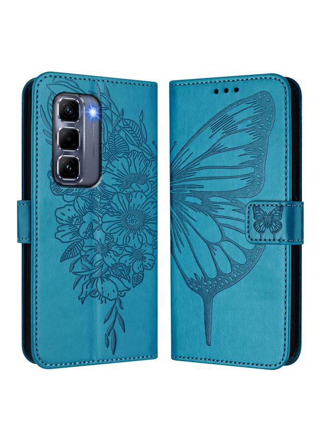 Zaboon Case For Infinix Hot 50 Pro+ 4G Embossed Butterfly Leather Phone Case - Image 2