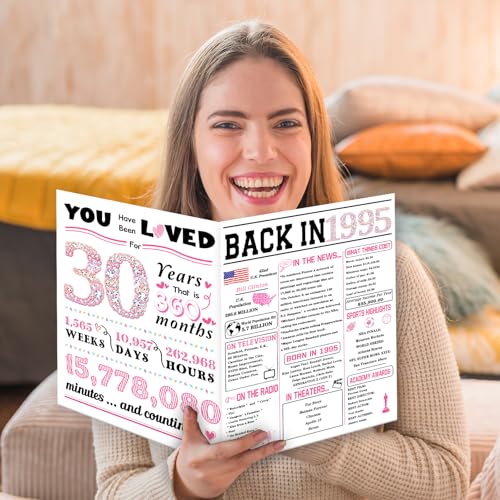 ATTLVV 30th Birthday Card,30th Birthday Decorations for Her,Happy 30th Birthday Gifts for Women,Funny 30 Years Old Bday Gift for Sister Friends - Image 4