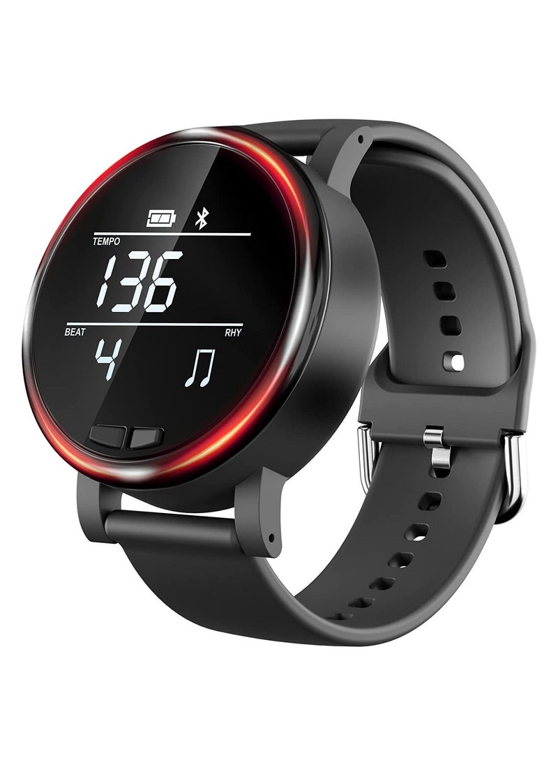 SYOSI Smart for Metronome Watch Wearable Digital Music Tool with Vibration Light Sound Tempo Beat Rhythm Adjustable Dial for Multiple Instruments Piano Guitar Drums Ukulele Bass Violin Saxophone  - Image 1