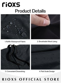 RIOXS Men's Swimwear Set with Quick-drying Swim Trunks, Adjustable Swimming Goggles, Swim Cap, Nose Clip, Ear Plugs and Storage Bag, Complete Durable Swimming Goggles Package, Swimming Essentials  - Image 5