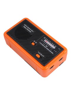 Thoraya Portable Solar Hand Crank Power Generation AM/FM/NOAA Weather Forecast Radio (Orange Twill)  - Image 3