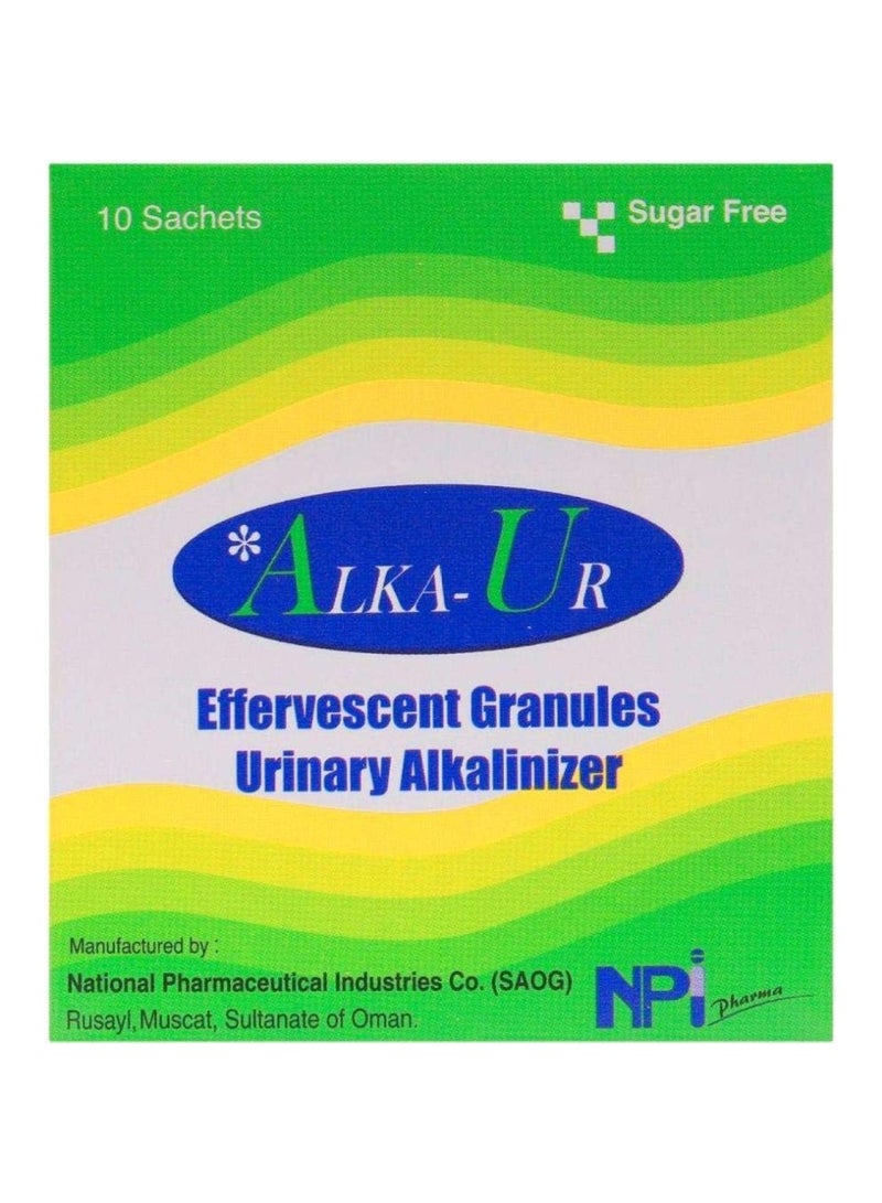 ALKA-UR حبيبات فوارة قلوية بولية أكياس 10 أكياس