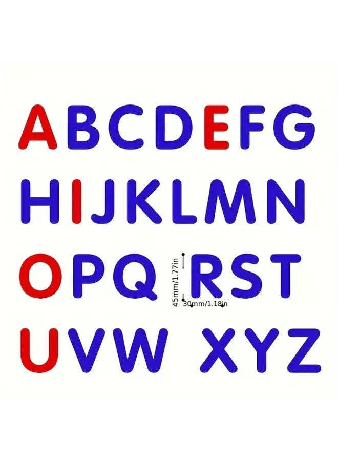 Red And Blue 26pcs Magnetic Alphabet Spelling Set CAPS Model Perfect Holiday Gift - Image 1