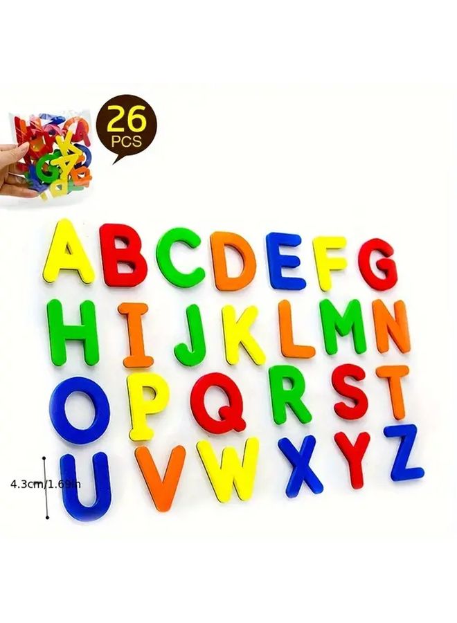 Red And Blue 26pcs Magnetic Alphabet Spelling Set CAPS Model Perfect Holiday Gift - Image 4