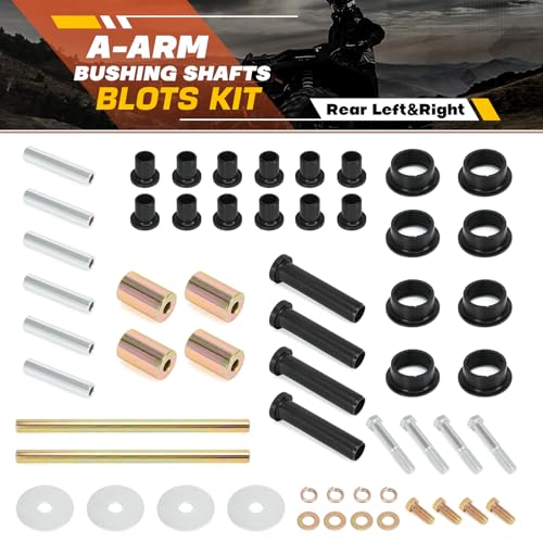 FQRANBO Rear Left and Right A-Arm Bushing Shafts Kit Replacement for Polaris Sportsman 400 450 500 600 700 800 Replace # 5020826 5434548 5434551 5133806 5434550 - Image 5