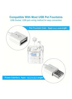 A.M Suitable for most pet water dispensers, used to automatically start and stop the pet water dispenser to save energy (excluding pet water dispensers), 180° sensitive automatic fountain sensor for Switch, compatible with USB pet water dispensers - no batteries required  - Image 3