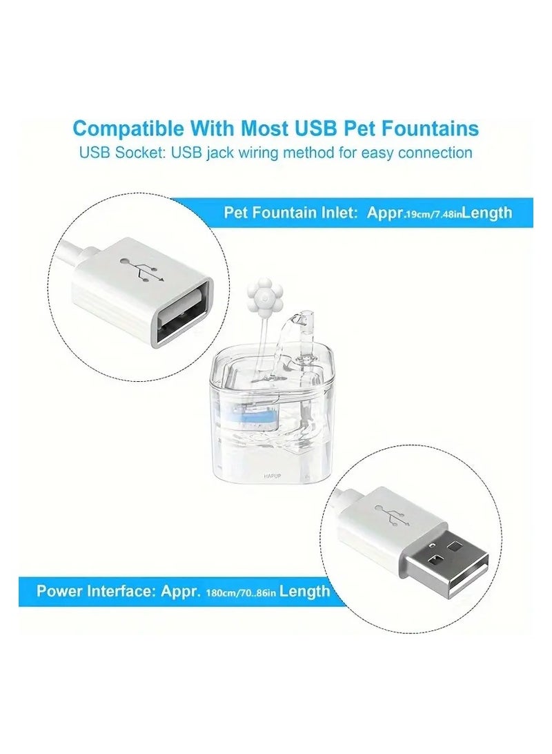 A.M Suitable for most pet water dispensers, used to automatically start and stop the pet water dispenser to save energy (excluding pet water dispensers), 180° sensitive automatic fountain sensor for Switch, compatible with USB pet water dispensers - no batteries required - Image 3