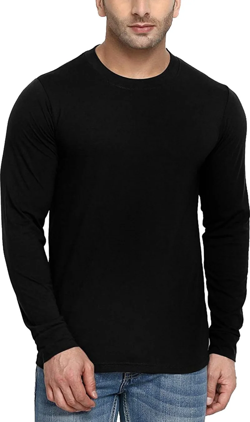Rock&Roll Plain 2 Black, 1 Gray Long Sleeve Men's T-Shirt 3-Piece Eco Pack