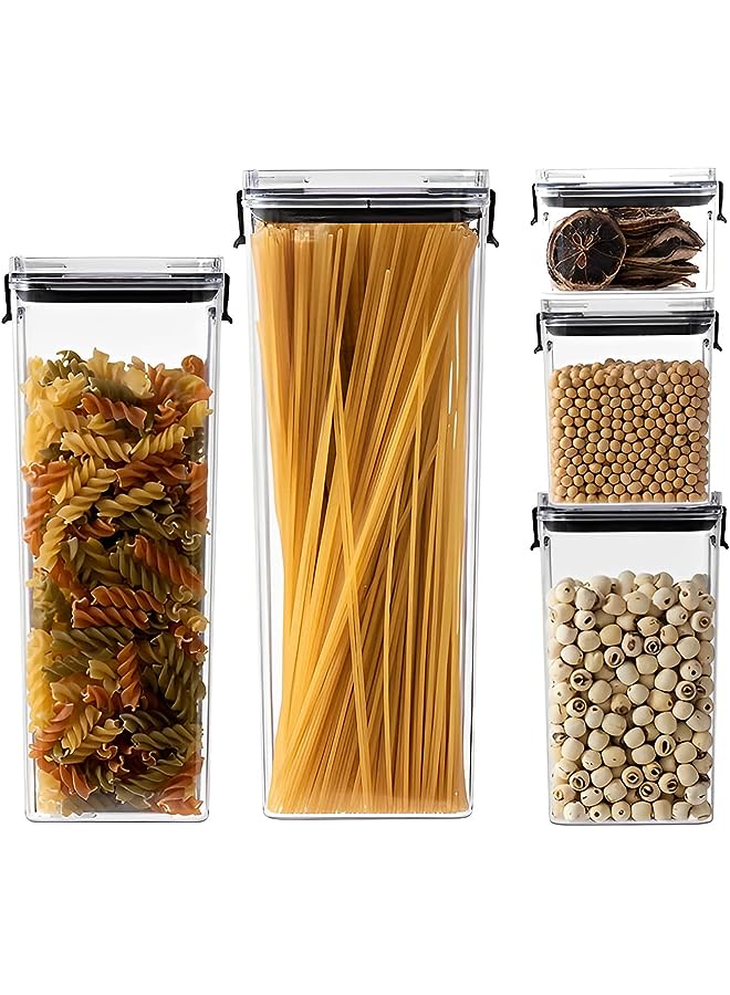 IAF PCS Airtight Food Storage Containers with Lids Airtight,Cereal Containers Storage for Pantry Kitchen Organization- Dry Food Canisters for Pasta, Cereal, Rice, Flour - Image 1