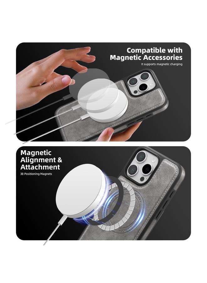 Zaboon Case For iPhone 13 Pro Max Shield Multi-functional MagSafe Card Bag Phone Case - Image 3