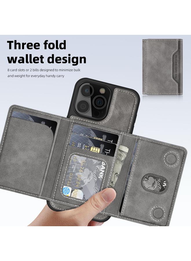 Zaboon Case For iPhone 13 Pro Max Shield Multi-functional MagSafe Card Bag Phone Case - Image 4