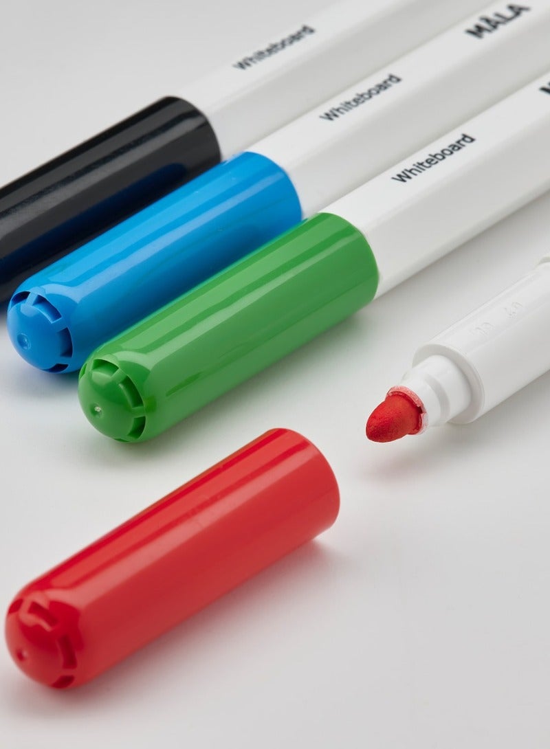 MALA Whiteboard Pen with Holder/Eraser, Mixed Colours - Image 2
