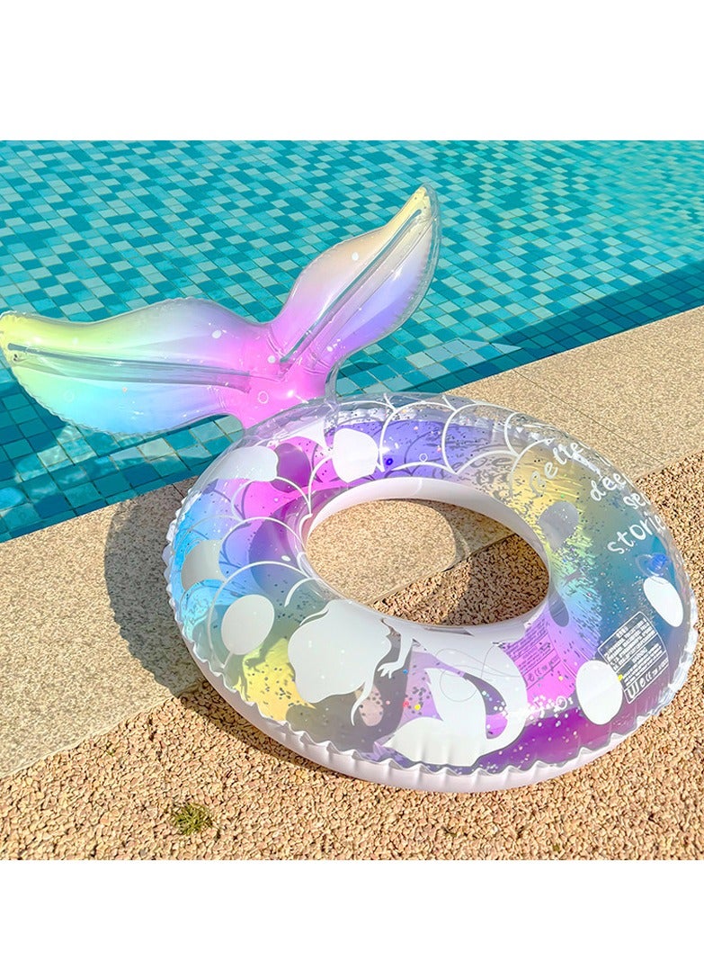 Thickened Internet celebrity adult circle 70-120 large mermaid swimming circle Underarm circle fish tail floating row