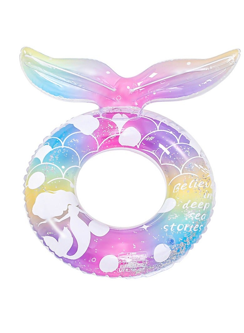 Thickened Internet celebrity adult circle 70-120 large mermaid swimming circle Underarm circle fish tail floating row