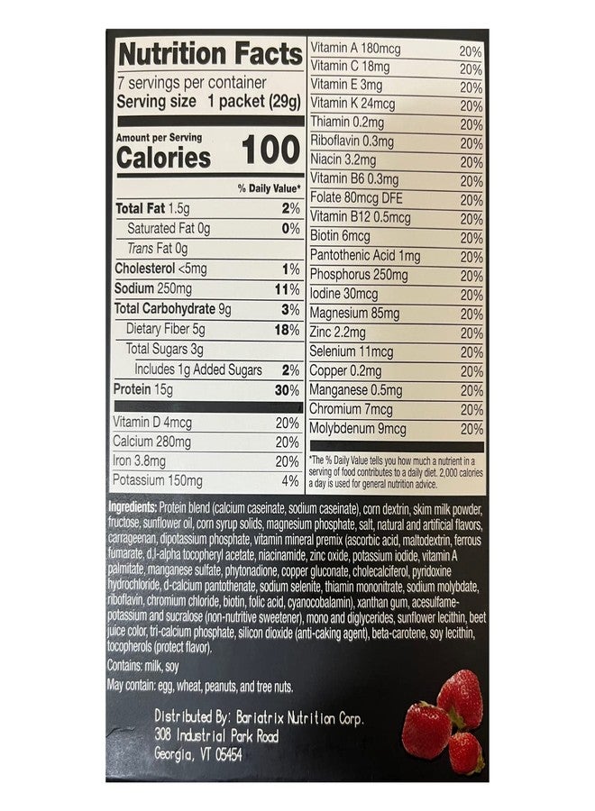 PROTIFIT - High Protein Strawberry Pudding & Shake Mix 2 Pack, 15g Protein, Low Calorie, Low Fat, Low Carb, Aspartame Free, Idea Protein Compatible, Meal Replacement, 7 Servings Per Box, (2 Pack) - Image 2