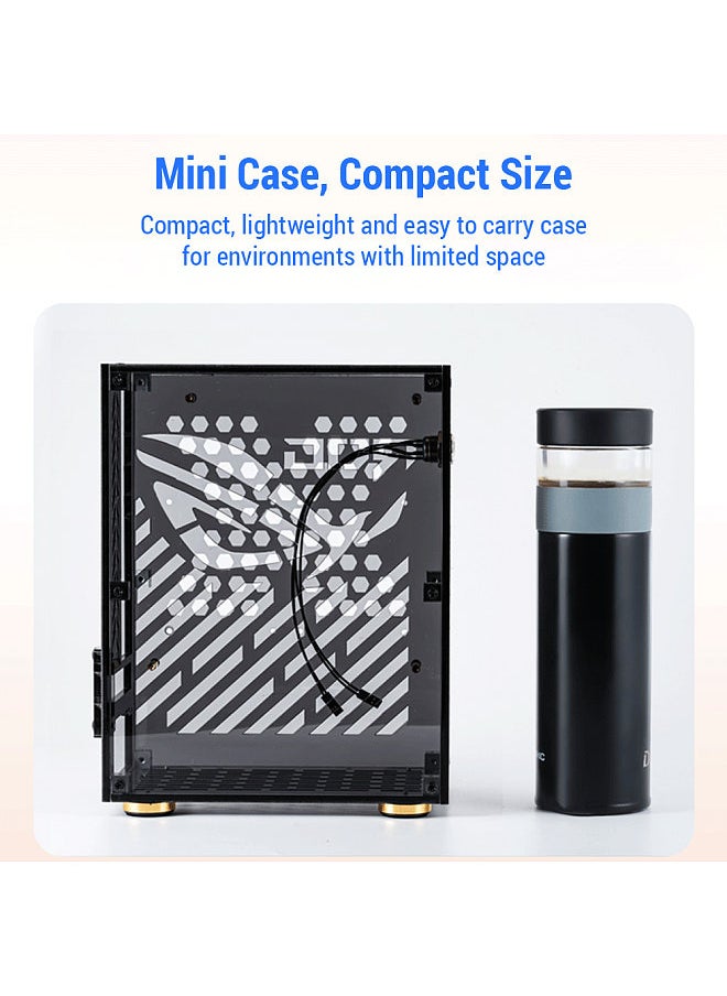 Generic Portable Small Computer Case Plexiglass Shell Compact PC Case Desktop PC Case Mini-ITX Motherboard FLEX Power Supply  - Image 4