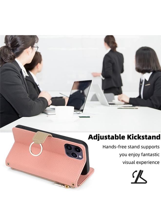 S-TOP Case For Samsung Galaxy A73 5G Crossbody Litchi Texture Leather Phone Case - Image 4