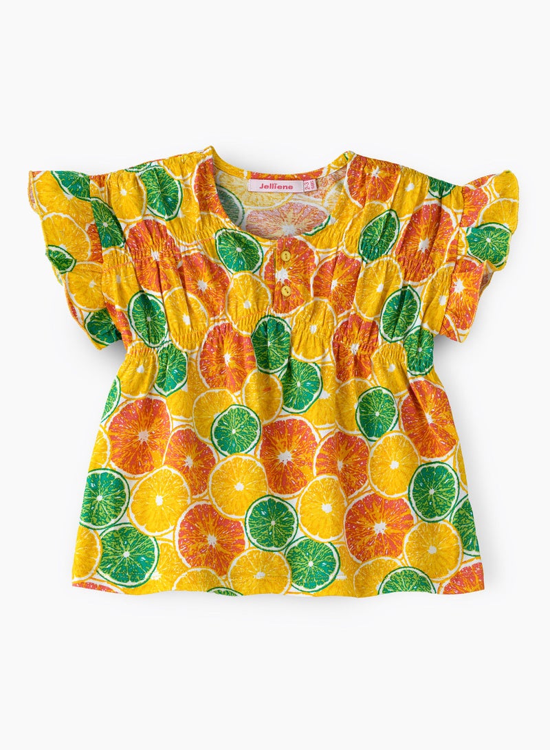 Jelliene Woven aop blouse - Image 1