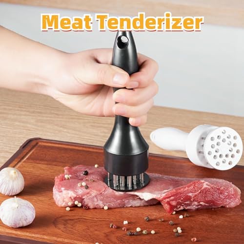 WE-CEF Meat Tenderizer, Meat Tenderizer Mallet, Meat Mallet, Meat Tenderizer Tool with Extra Sharp Stainless Steel Needle 21 Blades for Tenderizing Chicken, Beef, Steak, Veal and Pork (Multi - 2) - Image 3