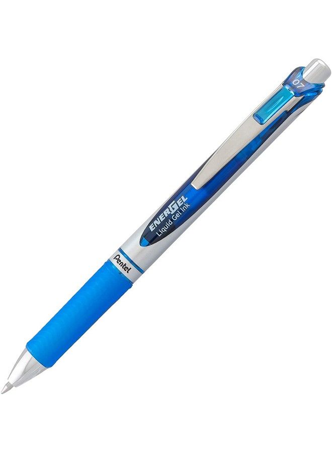 Pentel أقلام حبر جل سائل إنرجيل 0.7 مم عبوة من 5 أقلام زرقاء ديلوكس RTX إنرجيل مع 3 إعادة تعبئة - Image 3