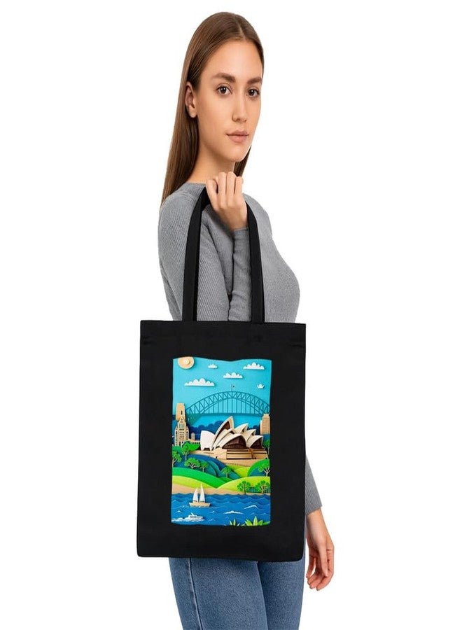 PrintingZone Printed Tote Bag For Women| Women’s Modern Art Printed Canvas Tote - Image 3