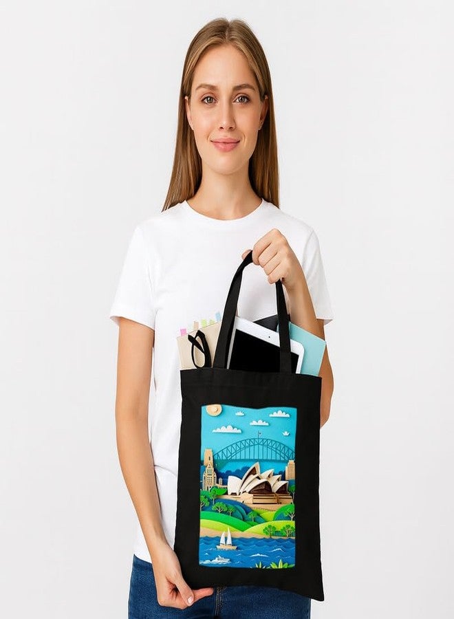 PrintingZone Printed Tote Bag For Women| Women’s Modern Art Printed Canvas Tote - Image 4