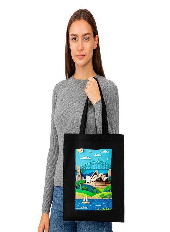 PrintingZone Printed Tote Bag For Women| Women’s Modern Art Printed Canvas Tote - Image 2