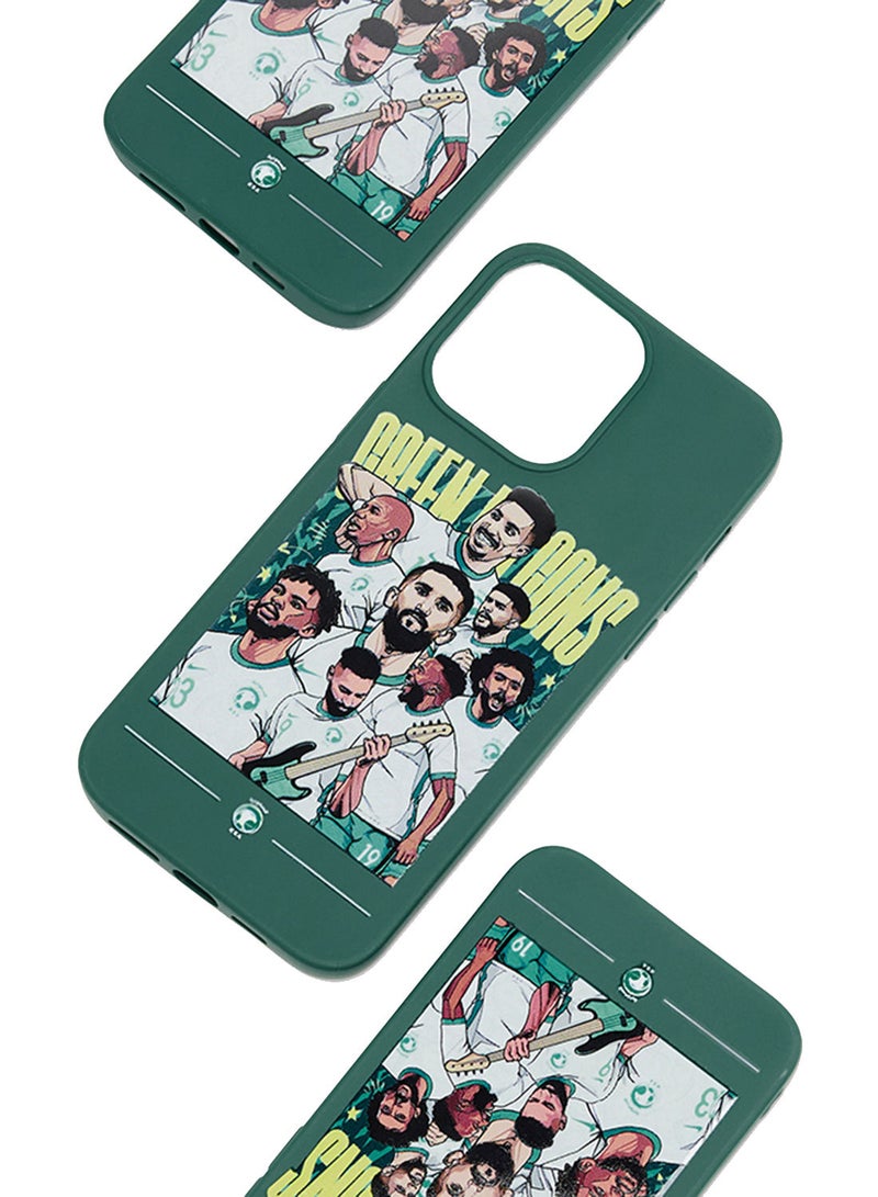 noon Green Design 2 Pattern TPU Phone Case For iPhone 14 Pro Max - Image 3