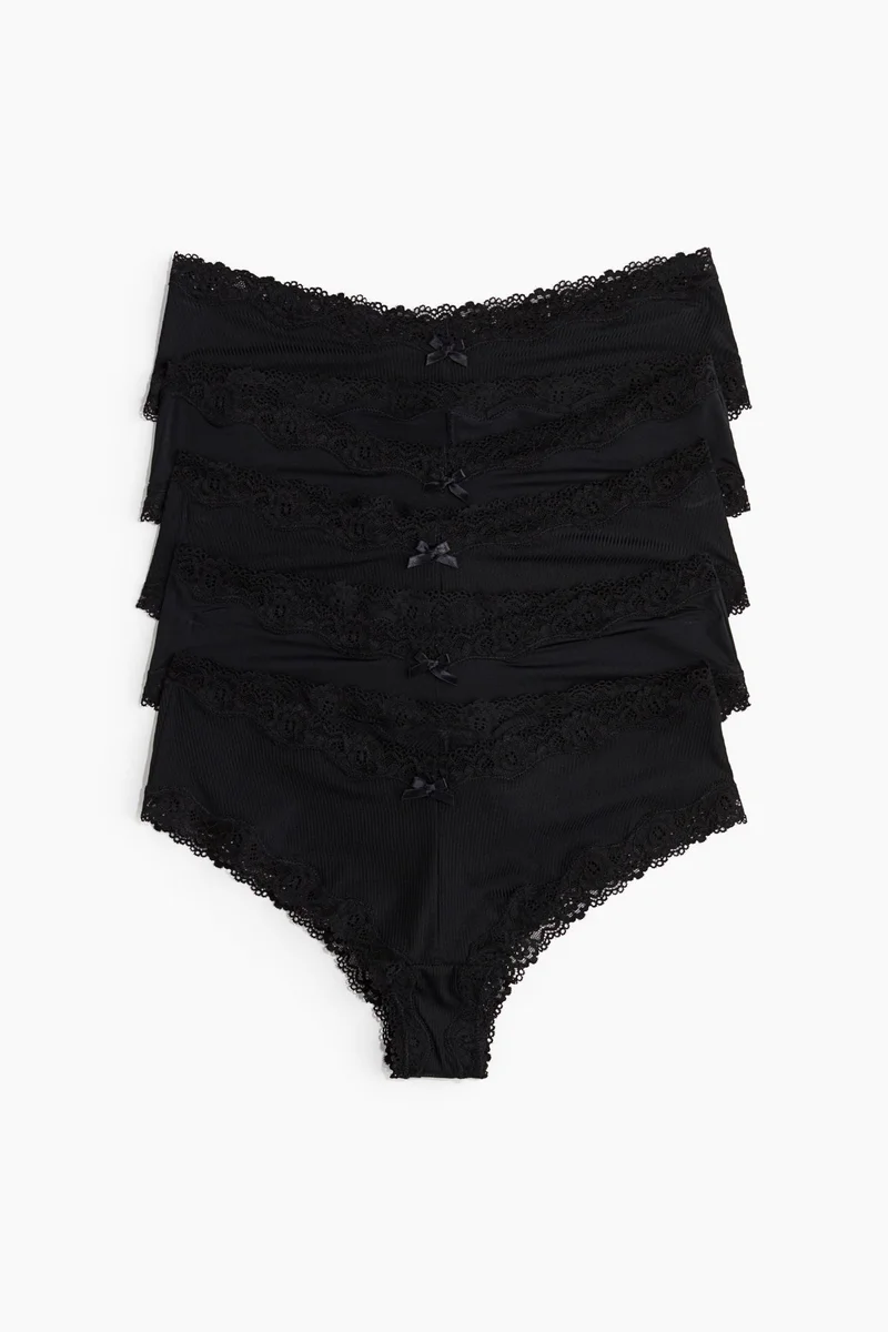 اتش اند ام سروال هيبستر من المايكرو فايبر - عبوة من 5