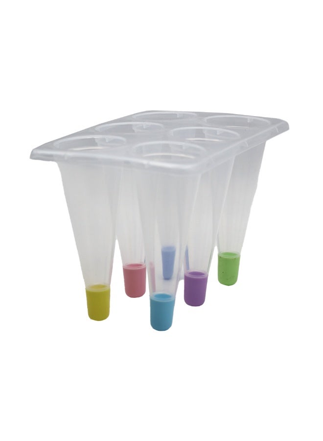 IDEAL PACK 6 PCS Umbrella Shaped Ice Cream Moulds – Reusable BPA-Free Popsicle Maker Set for Kids and Adults – Fun Summer DIY Ice Pop Tray with Sticks and Lids - Image 4