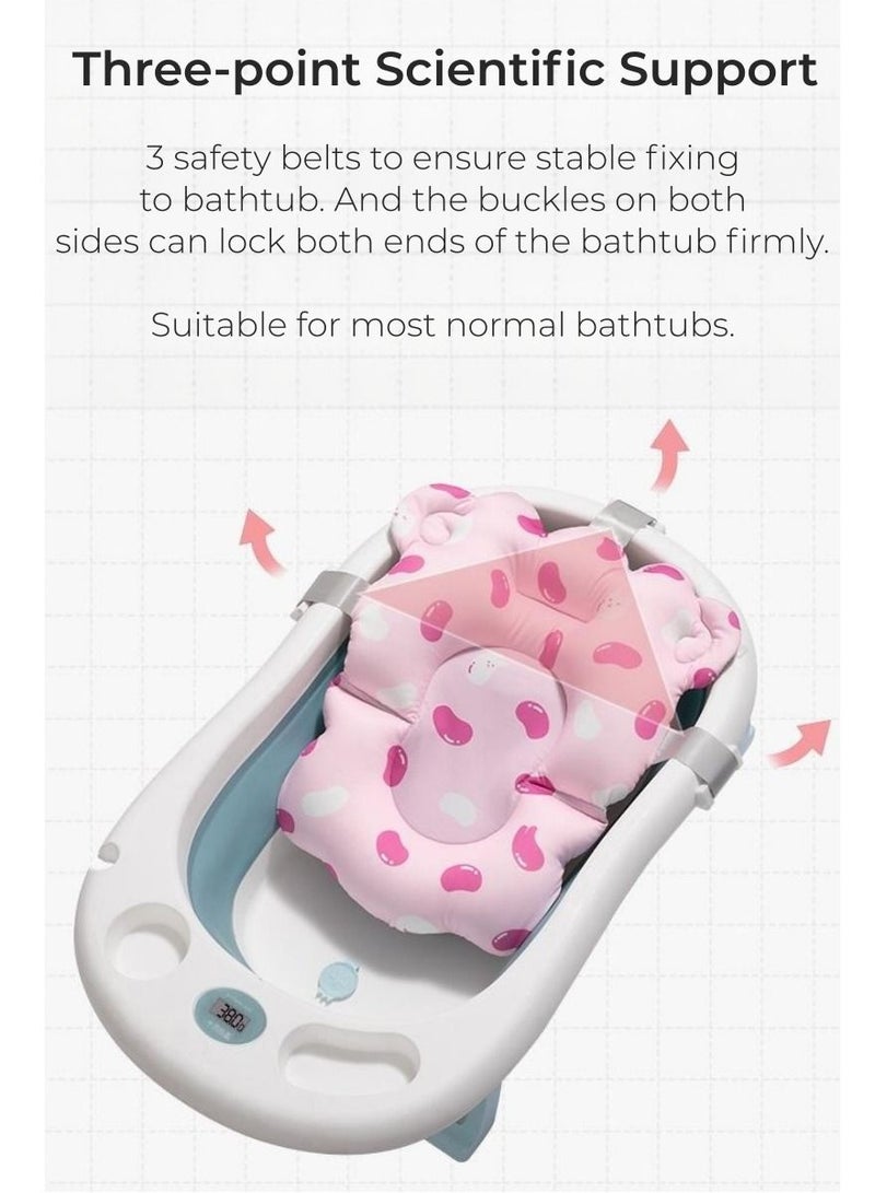 كوني أمًا أفضل وسادة حوض استحمام للأطفال قابلة للتعديل مريحة غير قابلة للانزلاق لعمر 0-3 سنوات - Image 4