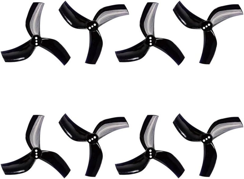 10X5X3 Reinforced 3-Blade Propellers 10 Inch For Brushless Motor 6S FPV Racing Drone High-Rigidity Polycarbonate Aerodynamic Compensation Component Paddle Blades(D63 Black 3-Blades)