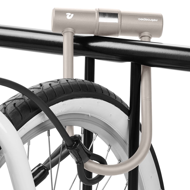 Retrospec Lookout Bike Lock with 14mm Hardened Steel U-Lock & 4ft Security Cable - Anti-Theft Protection for Mountain Bikes & eBikes - Image 5