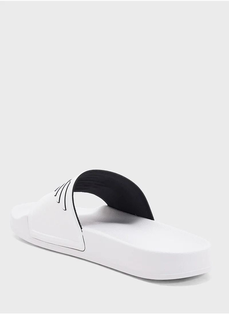 امبوريو ارماني Logo Beach Flip Flops