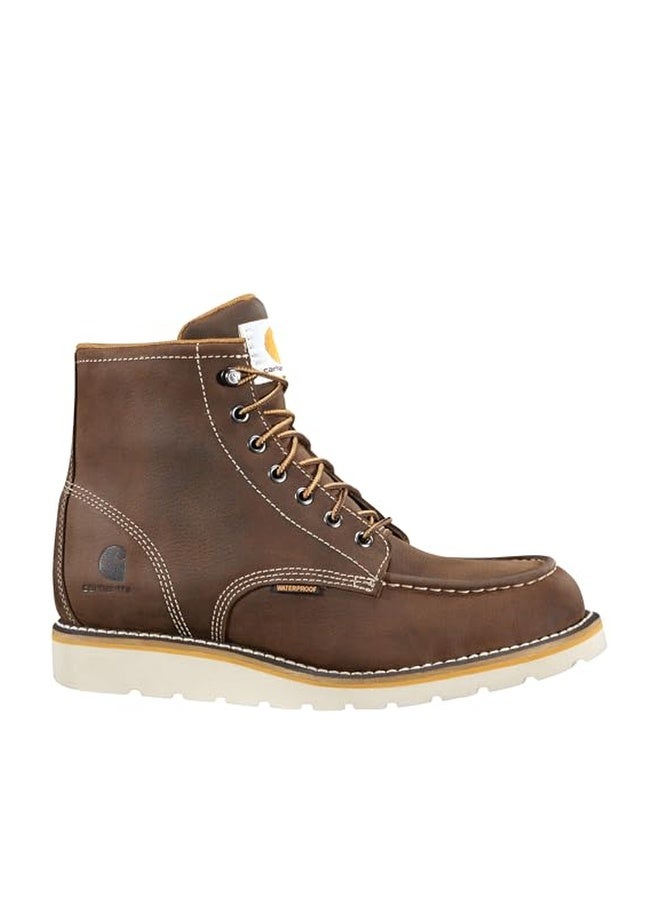 Carhartt Footwear CMW6095 6-Inch Waterproof Wedge Boot - 8 M - Dark Brown - Image 1