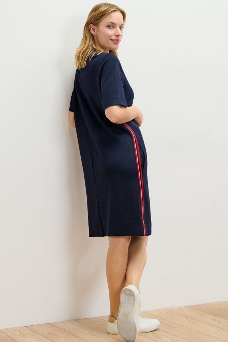 Tchibo Women Plain Sweater Dress, Navy - Image 2