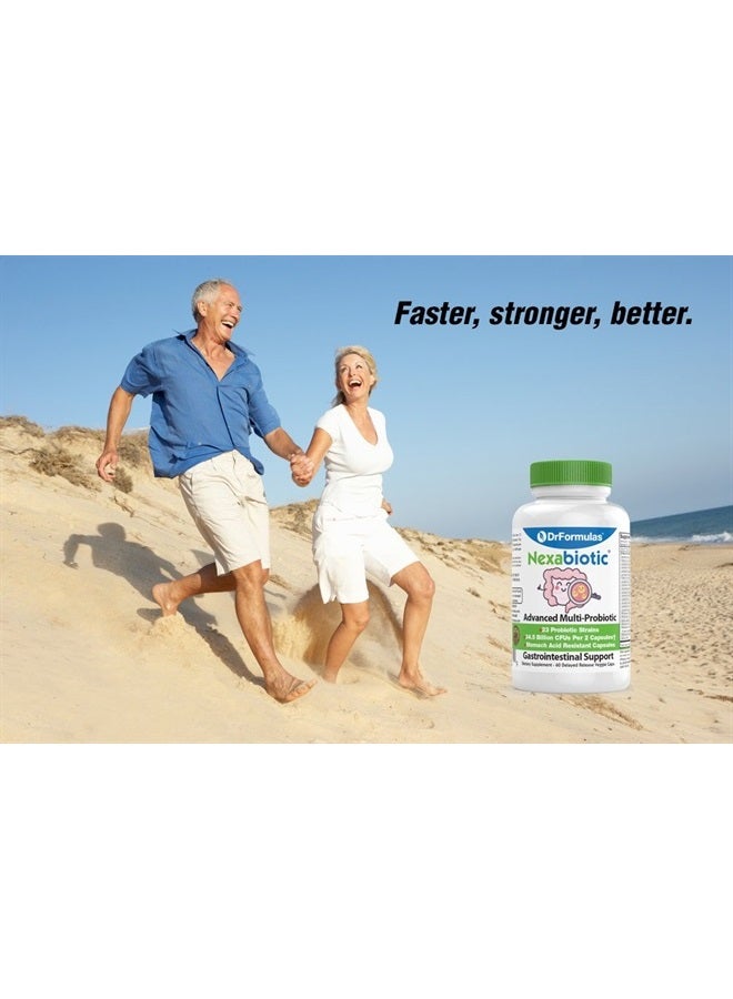 DrFormulas Nexabiotic 23 Multi Probiotic for Women and Men - Dr. formulated with Lactobacillus Acidophilus, Bifidobacterium Infantis, Saccharomyces Boulardii, 17.25 Billion CFUs - Image 5