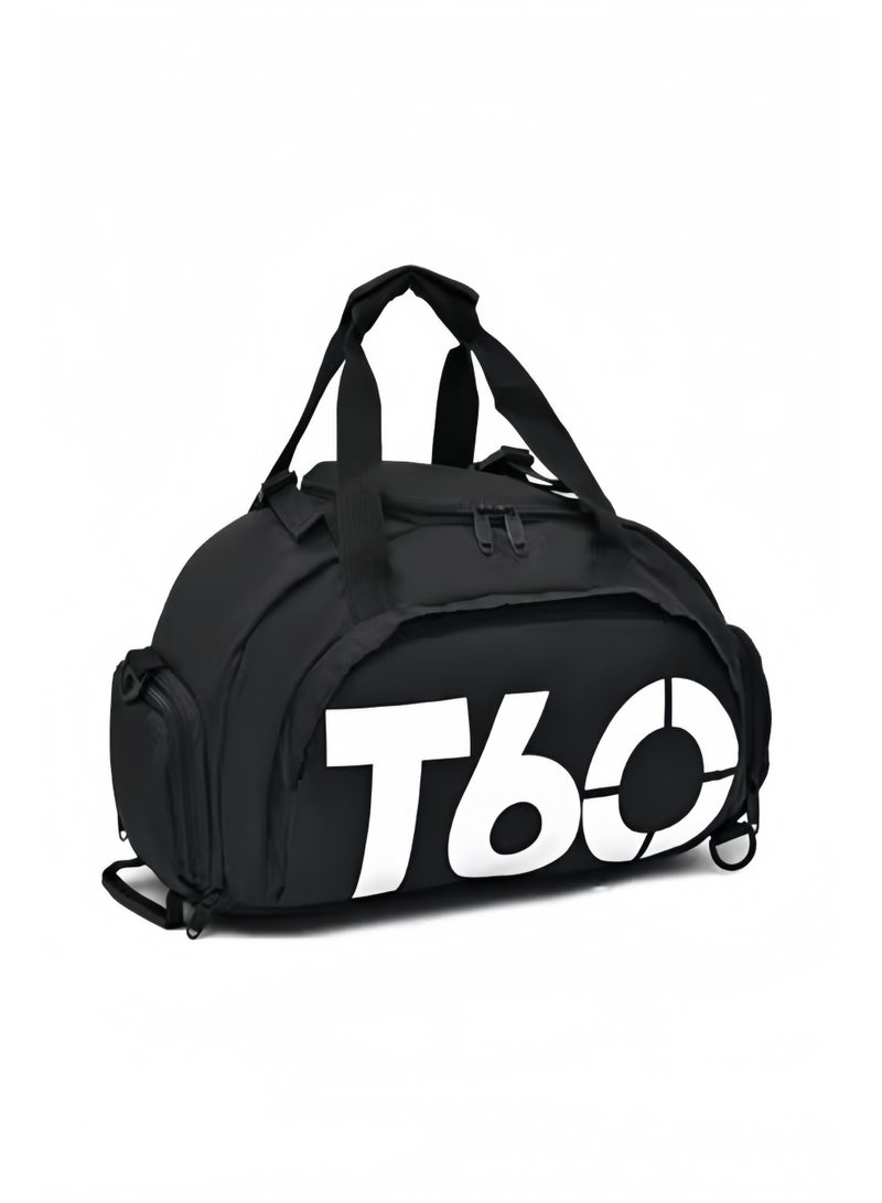 هالامودو حقيبة رياضية للجنسين حقيبة رياضية للجنسين حقيبة سفر رياضية من القماش الخشن حقيبة لياقة بدنية مقاومة للماء مع حجرة للأحذية للسباحة والرياضة والسفر والتمرين - Image 2