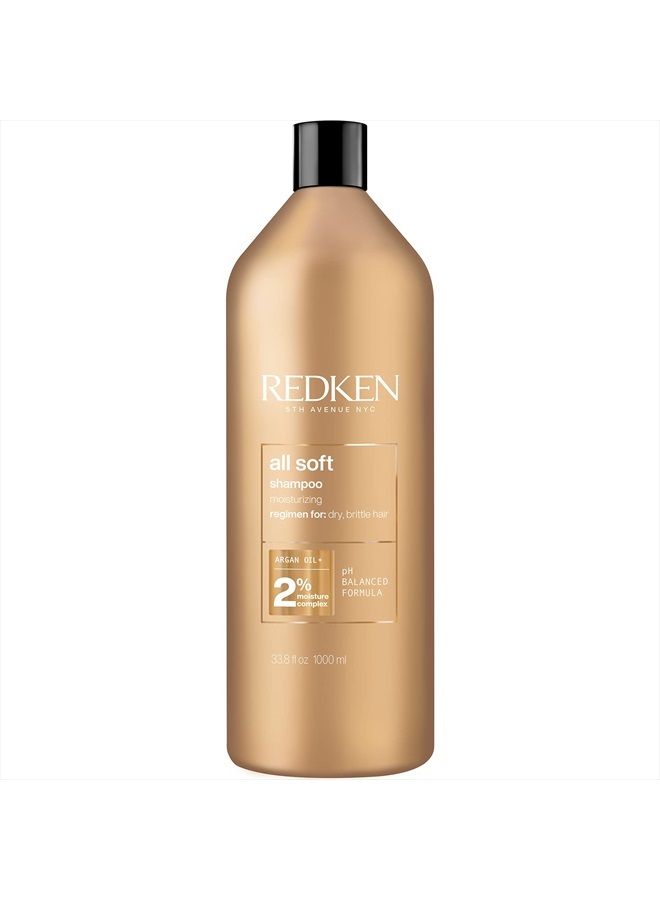 REDKEN شامبو ريدكن أول سوفت | يرطب وينعش بعمق | يوفر نعومة ولمعان مكثف | آمن للشعر المعالج بالألوان | للشعر الجاف أو الهش | مع زيت الأركان - Image 1